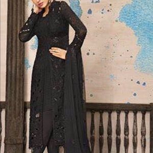 PAKISTANI CHIFOOON EMBROIDERED LASER CUTTING WORK